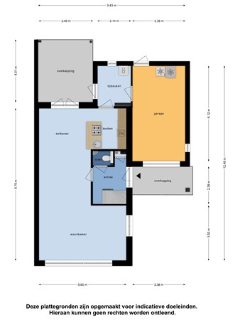 Floorplan - Zuster Van Donkstraat 23, 4341 LS Arnemuiden