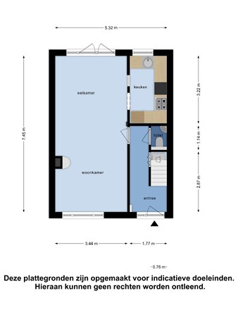 Floorplan - Augustijnenstraat 9, 4331 NX Middelburg