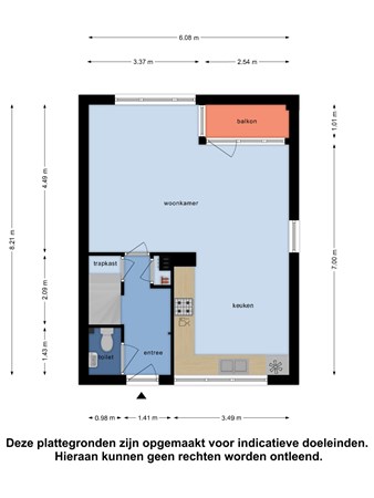 Floorplan - Zuidwal 18, 4341 CJ Arnemuiden