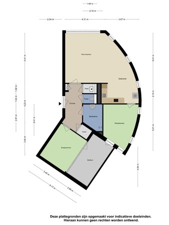 Floorplan - Clasinastraat 15, 4341 ER Arnemuiden