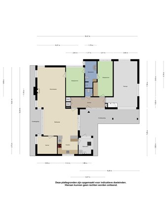 Floorplan - Hoge Stelle 59, 4339 AP Nieuw- en Sint Joosland