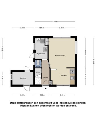 Floorplan - Molendijk 1A, 4339 AB Nieuw- en Sint Joosland