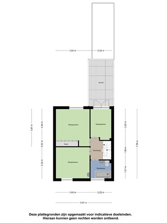 Floorplan - Distelstraat 13, 4341 JS Arnemuiden