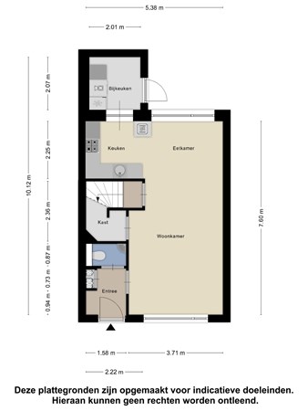 Floorplan - Papaverstraat 9, 4456 CA Lewedorp