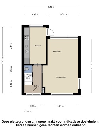 Floorplan - Ooststraat 1, 4341 GD Arnemuiden