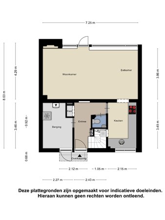 Floorplan - Berkenlaan 29, 4334 BS Middelburg