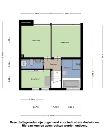 Floorplan - Berkenlaan 29, 4334 BS Middelburg