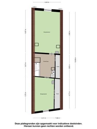 Floorplan - Wagenaarstraat 8, 4331 CZ Middelburg