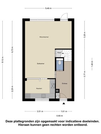 Floorplan - Middelgat 65, 4341 LB Arnemuiden