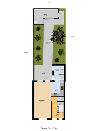 Burg. Langebeekestraat 24, 4341 AE Arnemuiden - Begane_Grond_Tuin.jpg