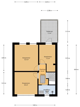 Burg. Langebeekestraat 24, 4341 AE Arnemuiden - 1e_Verdieping.jpg