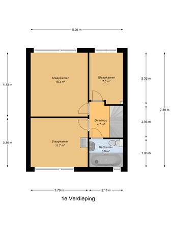 Prinses Margrietstraat 15, 4341 GG Arnemuiden - 1e_Verdieping.jpg