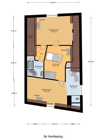 Reigerstraat 1, 4331 BA Middelburg - 2e_Verdieping.jpg