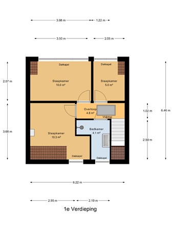 Zeeburgstraat 8, 4339 BT Nieuw- en Sint Joosland - 1e_Verdieping.jpg