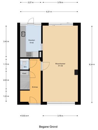 Poppenroedestraat 6, 4335 ED Middelburg - Begane_Grond.jpg