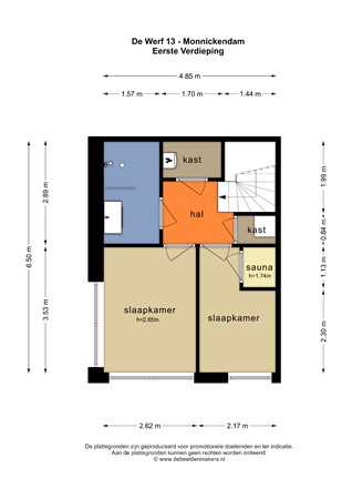 Floorplan - De Werf 13, 1141 HL Monnickendam