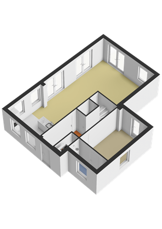Zeedijk 2-345, 1154 PP Uitdam - Begane Grond - 3D.png