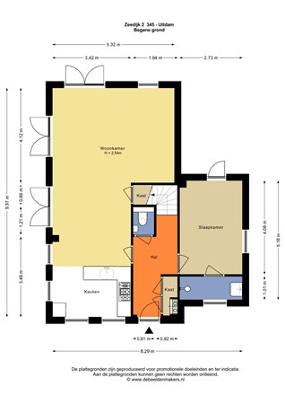 Zeedijk 2-345, 1154 PP Uitdam - Begane Grond - 2D.jpg