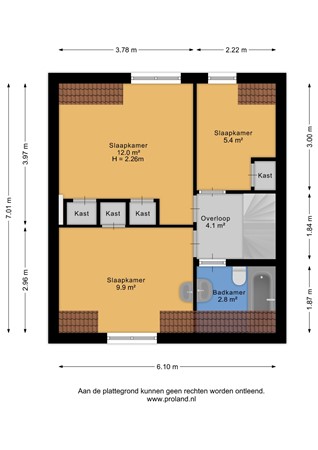 Zuideinde 74A, 1141 VK Monnickendam - Eerste verdieping - 2D.jpg