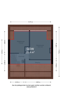 Tedingh Van Berkhoutplantsoen 1, 1141 HK Monnickendam - Tweede  Verdieping Markings.jpg