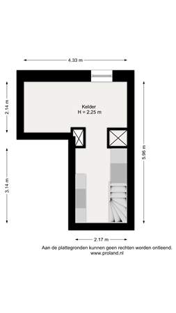 Fluwelen Burgwal 3, 1141 TX Monnickendam - Kelder.png