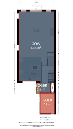 Munnikplaat 8, 1141 DW Monnickendam - Begane grond Proland markings.jpg