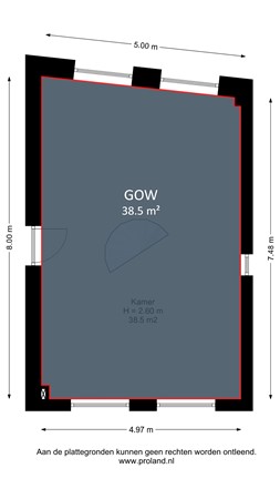 Gooische Kaai 16, 1141 TV Monnickendam - Eerste Verdieping Marking.jpg