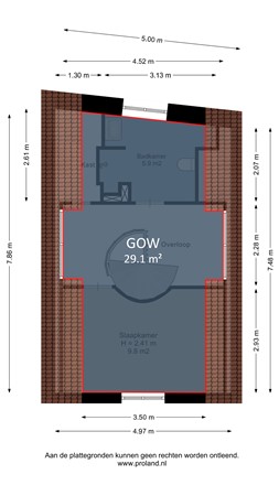Gooische Kaai 16, 1141 TV Monnickendam - Tweede Verdieping Marking.jpg