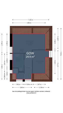 Kerkbuurt 138, 1156 BP Marken - Tweede Verdieping markings.jpg