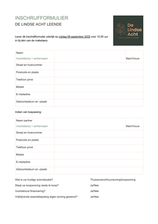 Brochure - inschrijfformulier-DeLindseAcht.pdf - Irislaan, 5595 EH Leende