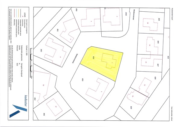 Meidoornstraat 1, 7552 BA Hengelo - Kadastrale kaart.jpg