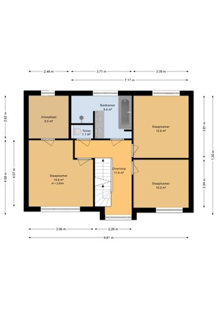 Spinozalaan 6, 7603 LD Almelo - Eerste verdieping - 2D.jpg