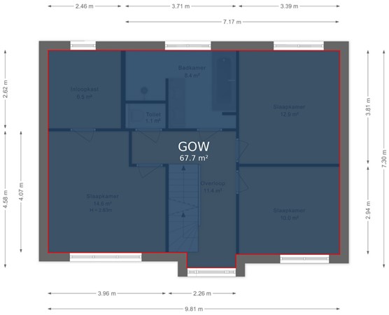 Spinozalaan 6, 7603 LD Almelo - Eerste verdieping - markings.jpg
