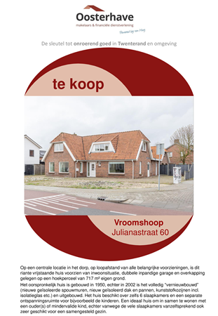 Brochure preview - VERKOOPBROCHURE Julianastraat 60 Vroomshoop .pdf