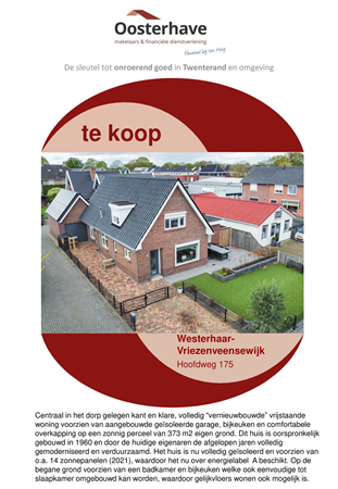 Brochure preview - VERKOOPBROCHURE HOOFDWEG 175 WESTERHAAR.pdf