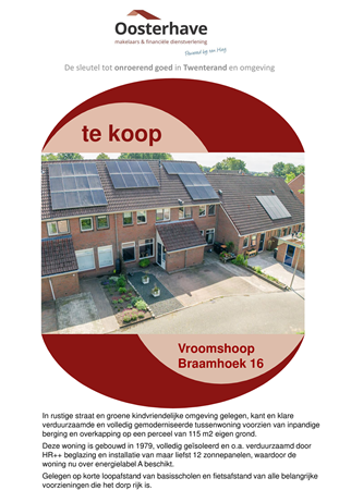 Brochure preview - VERKOOPBROCHURE Braamhoek 16 Vroomshoop.pdf