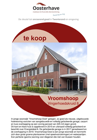 Brochure preview - VERKOOPBROCHURE VINGERHOEDSKRUID 8 VROOMSHOOP.pdf