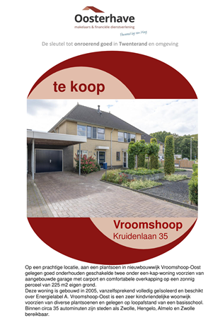 Brochure preview - VERKOOPBROCHURE Kruidenlaan 35 VROOMSHOOP - Kopie.pdf