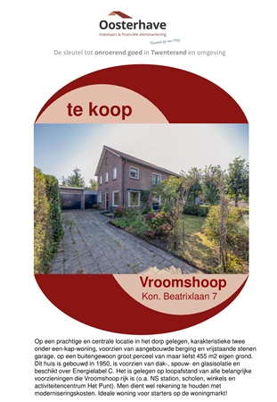 Brochure preview - Verkoopbrochure Kon. Beatrixlaan 7 Vroomshoop.pdf