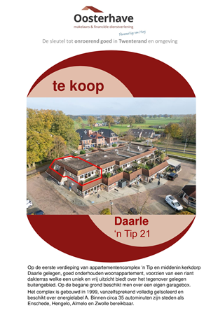 Brochure preview - VERKOOPBROCHURE 'N TIP 21 DAARLE 1.pdf