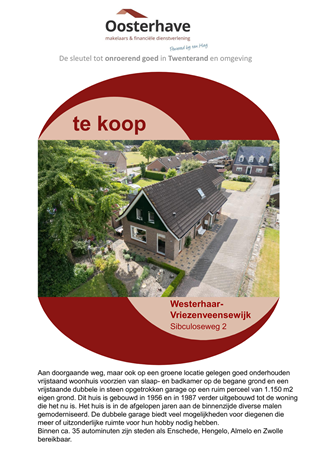 Brochure preview - Brochure Sibculoseweg 2 Westerhaar1.pdf