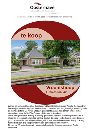 Brochure preview - BROCHURE Oranjestraat 42 Vroomshoop DEF.pdf