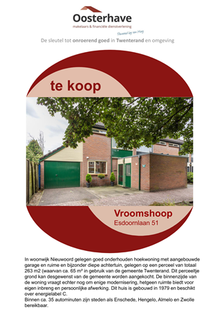 Brochure preview - brochure Esdoornlaan 51 Vroomshoop.pdf