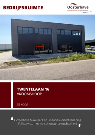 Brochure preview - Brochure BOG - Twentelaan 16 - Vroomshoop.pdf