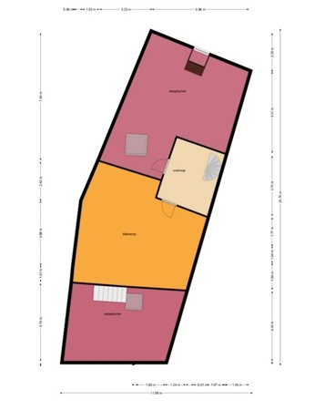 Floorplan - Kortestraat 1, 5801 AZ Venray