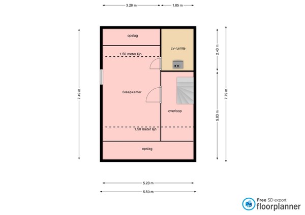 Floorplan - Prof. Van Itersonstraat 192, 6419 SG Heerlen