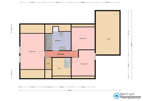 Floorplan - Siebersbeek 13, 5973 KA Lottum