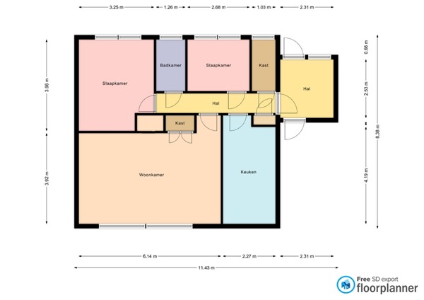 Floorplan - Mgr. Hanssenstraat 7, 5871 AM Broekhuizenvorst