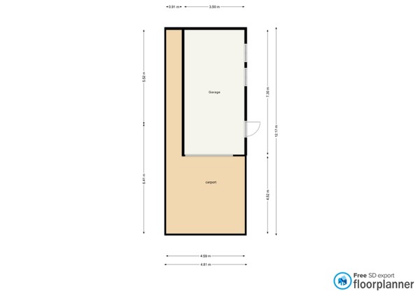 Floorplan - Pr. Margrietstraat 4, 5961 BL Horst
