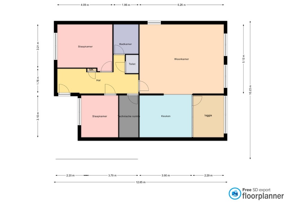 mediumsize floorplan